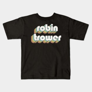 vintage color Robin Trower Kids T-Shirt